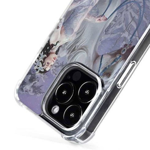 Fairy with Horse in Snow by Nene Thomas iPhone 15 Pro MagSafe Case