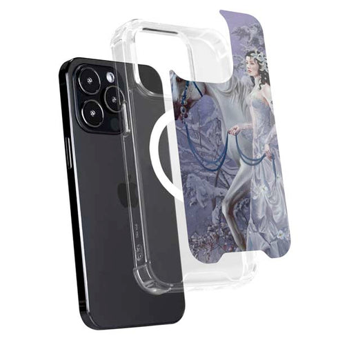 Fairy with Horse in Snow by Nene Thomas iPhone 14 Pro Max MagSafe Case