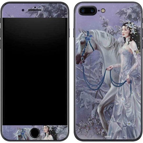 Fairy with Horse in Snow by Nene Thomas iPhone 8 Plus Skin