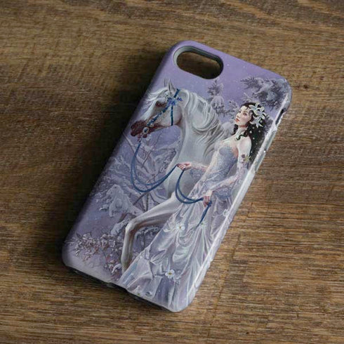 Fairy with Horse in Snow by Nene Thomas iPhone 8 Pro Case