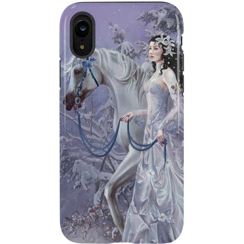 Fairy with Horse in Snow by Nene Thomas iPhone XR Pro Case