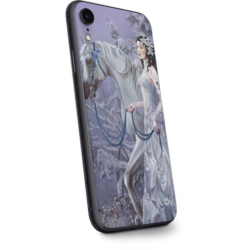 Fairy with Horse in Snow by Nene Thomas iPhone XR Skin