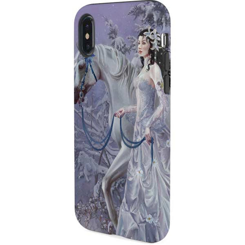 Fairy with Horse in Snow by Nene Thomas iPhone XS Pro Case
