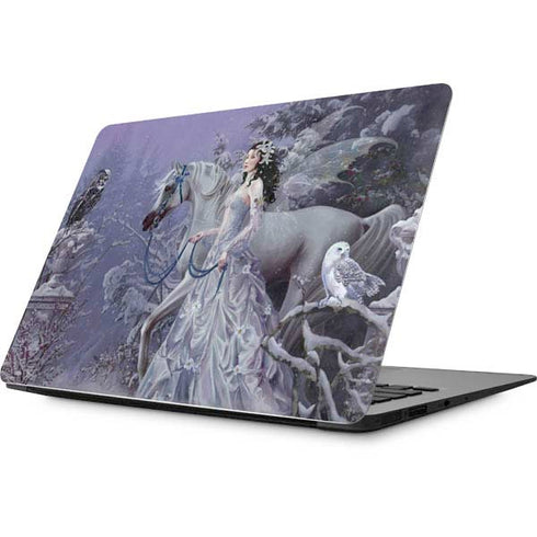 Fairy with Horse in Snow by Nene Thomas Apple MacBook Skin