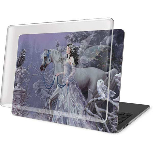 Fairy with Horse in Snow by Nene Thomas MacBook Pro 13in (2020) Case plus Skin