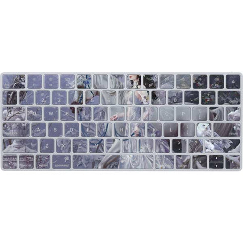 Fairy with Horse in Snow by Nene Thomas Magic Keyboard Skin