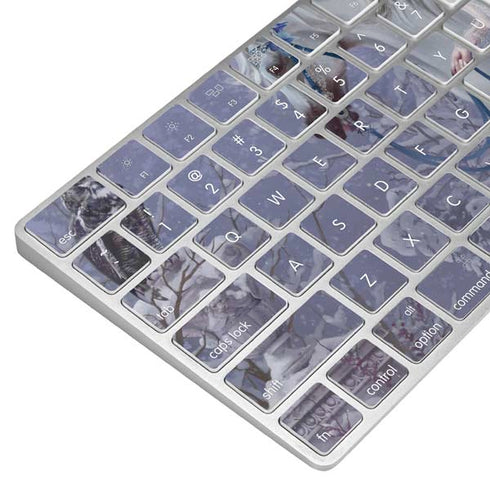 Fairy with Horse in Snow by Nene Thomas Magic Keyboard Skin