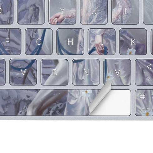 Fairy with Horse in Snow by Nene Thomas Magic Keyboard Skin