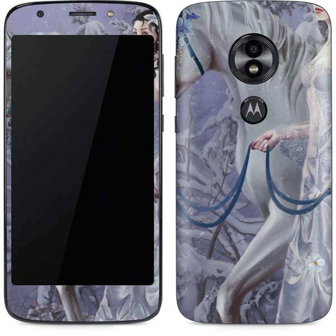 Fairy with Horse in Snow by Nene Thomas Moto E5 Play Skin