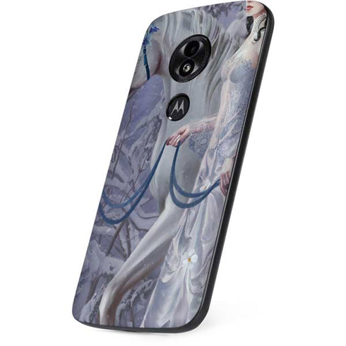 Fairy with Horse in Snow by Nene Thomas Moto E5 Play Skin