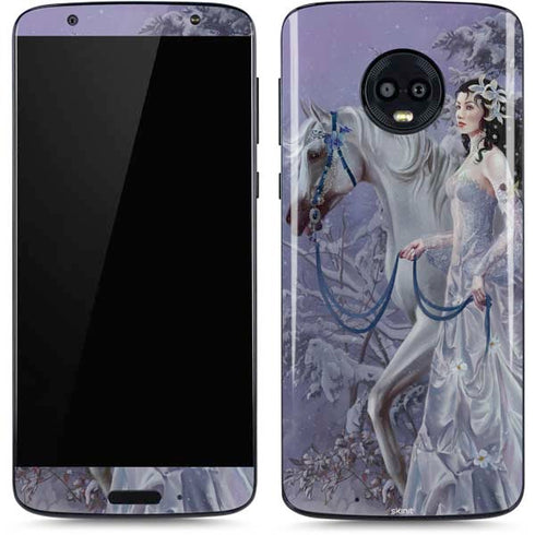 Fairy with Horse in Snow by Nene Thomas Moto G6 Skin