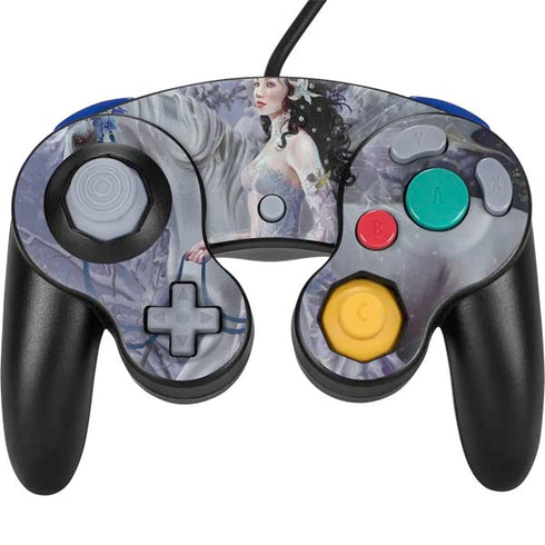 Fairy with Horse in Snow by Nene Thomas Nintendo GameCube Controller Skin