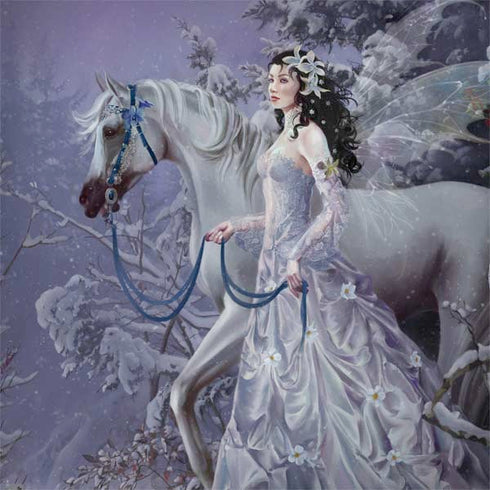 Fairy with Horse in Snow by Nene Thomas Notebook 9 Pro 13in (2017) Skin