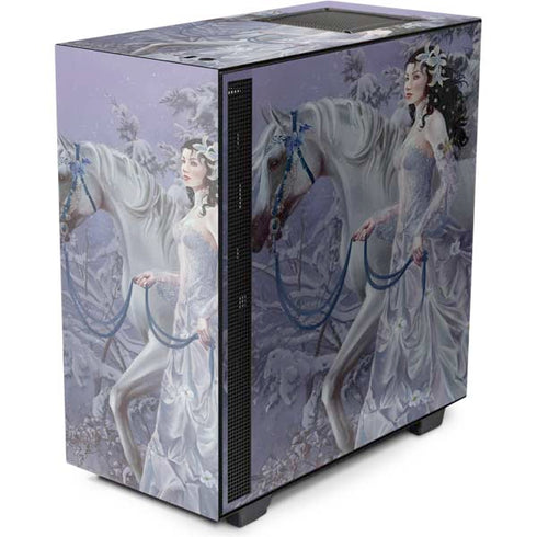 Fairy with Horse in Snow by Nene Thomas NZXT H510 Compact ATX Mid-Tower Case Skin