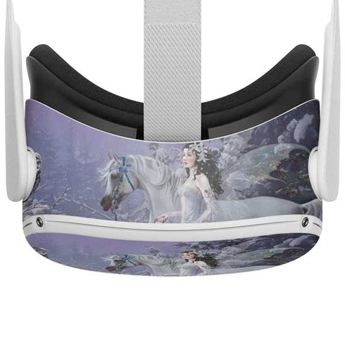Fairy with Horse in Snow by Nene Thomas Oculus Quest 2 Skin