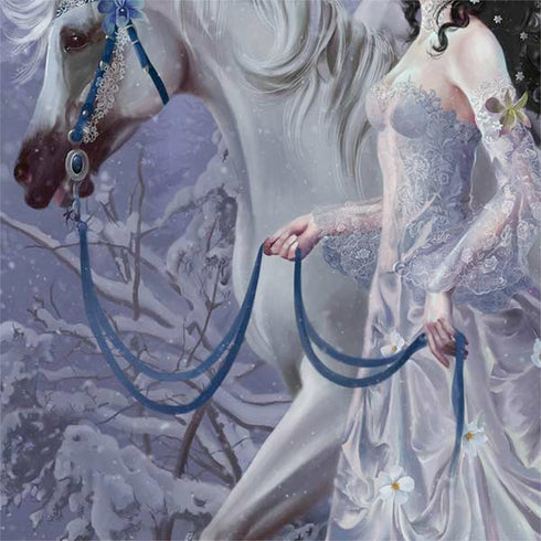 Fairy with Horse in Snow by Nene Thomas Otterbox Commuter Galaxy Skin