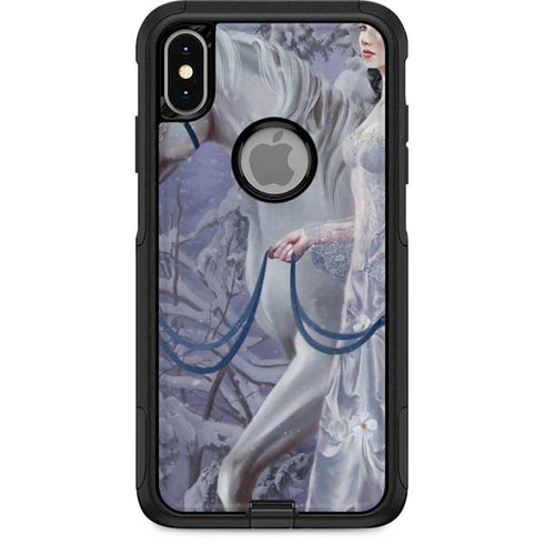 Fairy with Horse in Snow by Nene Thomas Otterbox Commuter iPhone Skin