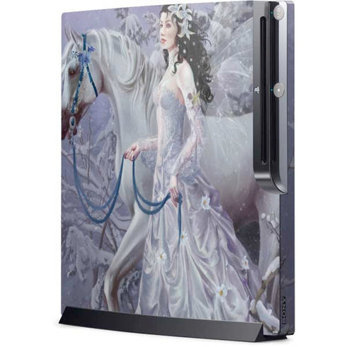 Fairy with Horse in Snow by Nene Thomas Playstation 3 & PS3 Slim Skin