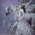 Fairy with Horse in Snow by Nene Thomas PlayStation 4 Gold Wireless Headset Skin