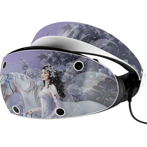 Fairy with Horse in Snow by Nene Thomas PlayStation VR2 Skin