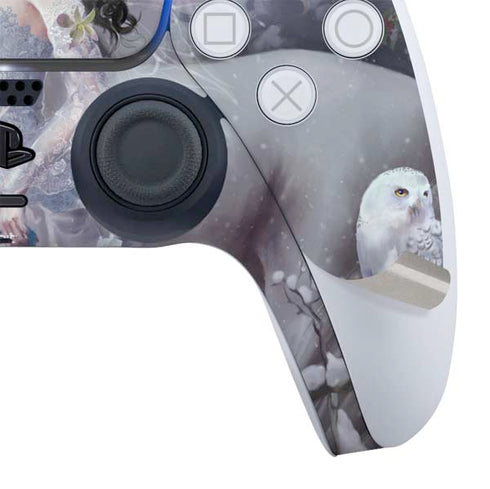 Fairy with Horse in Snow by Nene Thomas PS5 Controller Skin