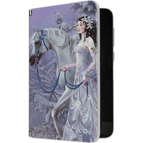 Fairy with Horse in Snow by Nene Thomas Surface Duo Skin