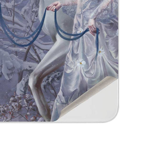 Fairy with Horse in Snow by Nene Thomas Surface Duo Skin