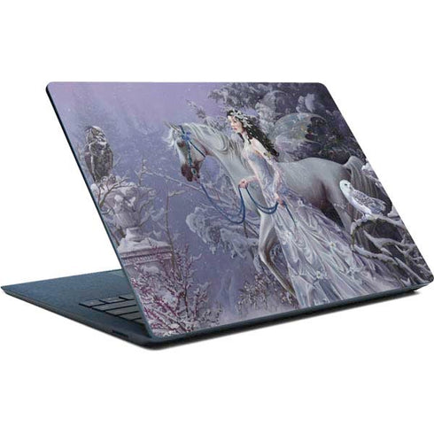 Fairy with Horse in Snow by Nene Thomas Surface Laptop Skin