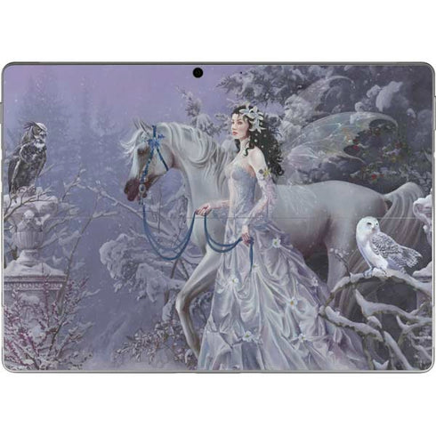 Fairy with Horse in Snow by Nene Thomas Surface Pro 8 Skin