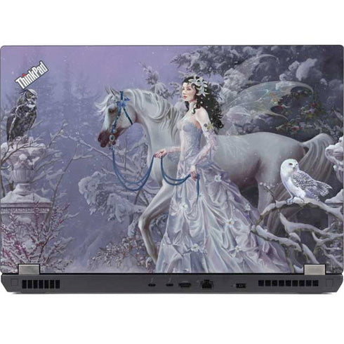 Fairy with Horse in Snow by Nene Thomas Lenovo ThinkPad Skin