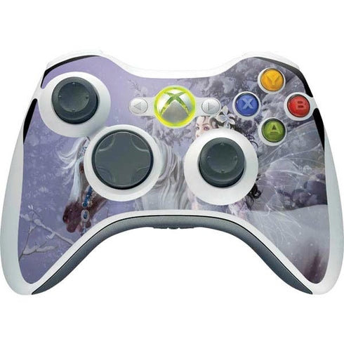Fairy with Horse in Snow by Nene Thomas Xbox 360 Wireless Controller Skin