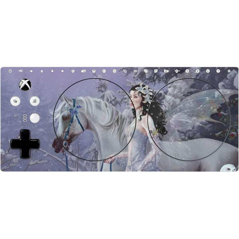 Fairy with Horse in Snow by Nene Thomas Xbox Adaptive Controller Skin