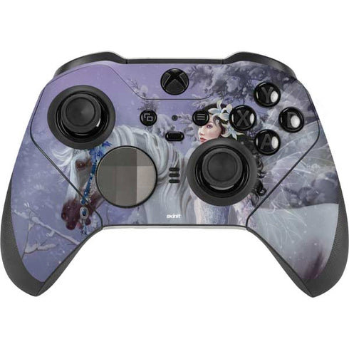 Fairy with Horse in Snow by Nene Thomas Xbox Elite Wireless Controller Series 2 Skin