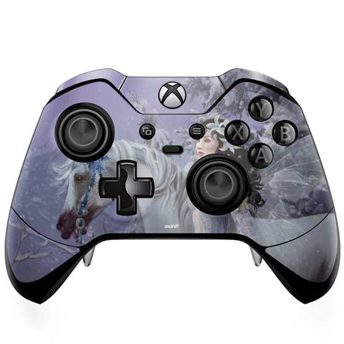 Fairy with Horse in Snow by Nene Thomas Xbox One Elite Controller Skin