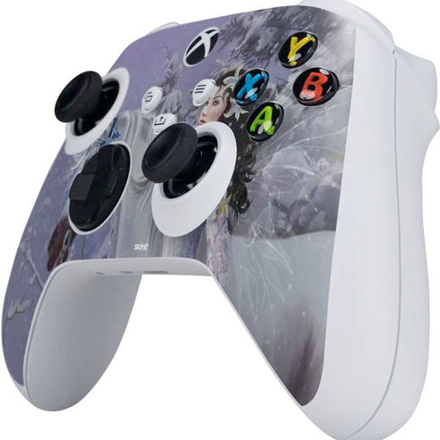 Fairy with Horse in Snow by Nene Thomas Xbox Series S Controller Skin
