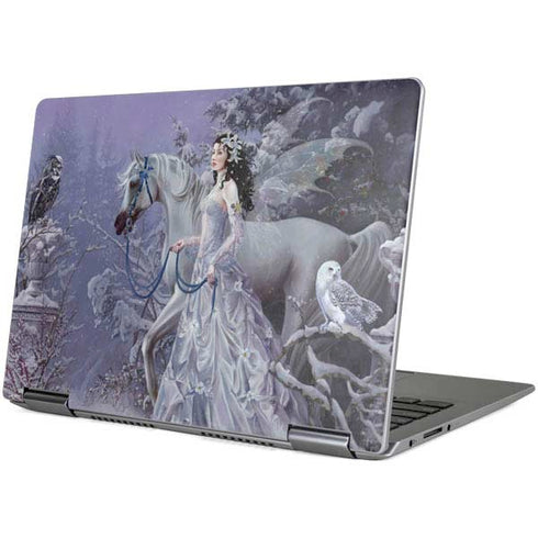 Fairy with Horse in Snow by Nene Thomas Yoga 710 14in Skin