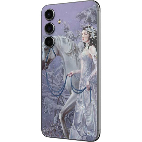 Fairy with Horse in Snow by Nene Thomas Galaxy S23 FE Skin