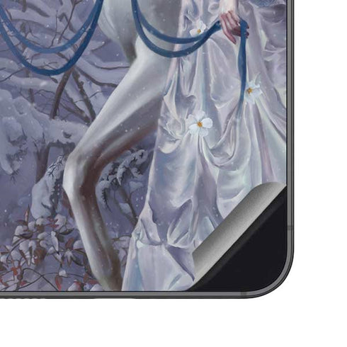 Fairy with Horse in Snow by Nene Thomas Galaxy S23 FE Skin