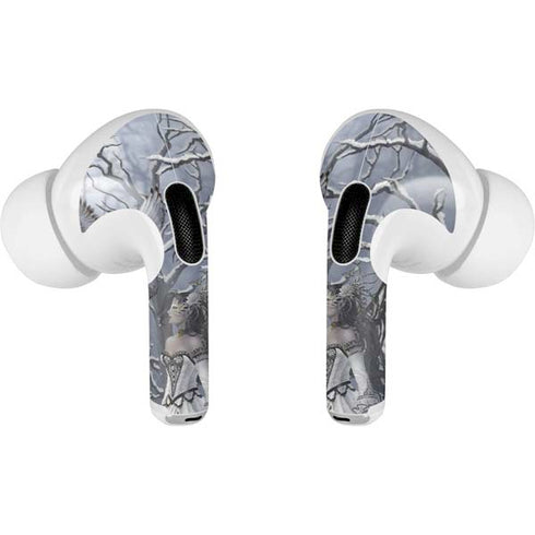 Fairy with Owl in Snow by Nene Thomas AirPods Pro 2nd Gen Skin