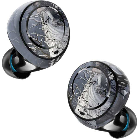 Fairy with Owl in Snow by Nene Thomas Amazon Echo Buds Skin