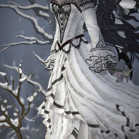 Fairy with Owl in Snow by Nene Thomas Amazon Echo Skin