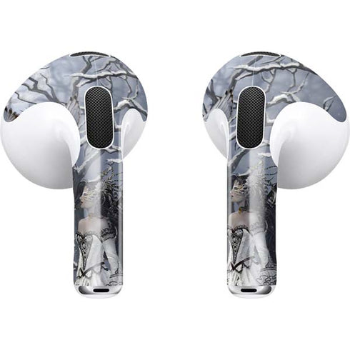Fairy with Owl in Snow by Nene Thomas Apple AirPods (3rd Gen 2021) Skin