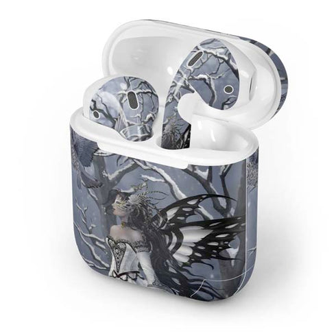 Fairy with Owl in Snow by Nene Thomas Apple AirPods Skin