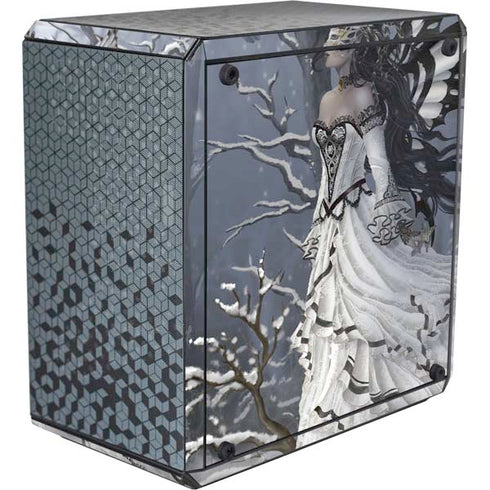 Fairy with Owl in Snow by Nene Thomas Cooler Master MasterBox Q300L Mini Tower Skin