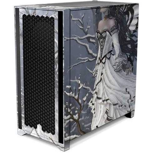 Fairy with Owl in Snow by Nene Thomas Corsair 4000D Tempered Glass Mid-Tower ATX Case Skin