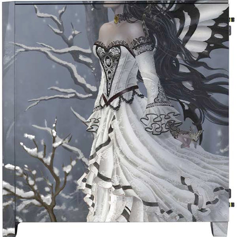 Fairy with Owl in Snow by Nene Thomas Corsair 4000D Tempered Glass Mid-Tower ATX Case Skin