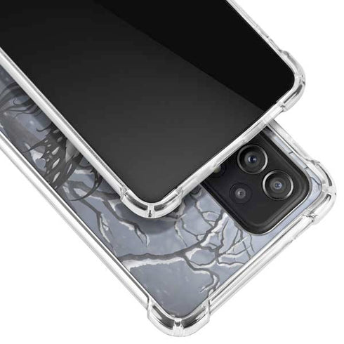 Fairy with Owl in Snow by Nene Thomas Galaxy A52 5G Clear Case