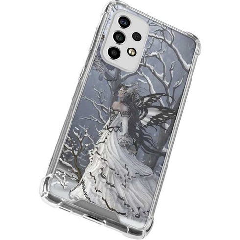 Fairy with Owl in Snow by Nene Thomas Galaxy A53 5G Clear Case