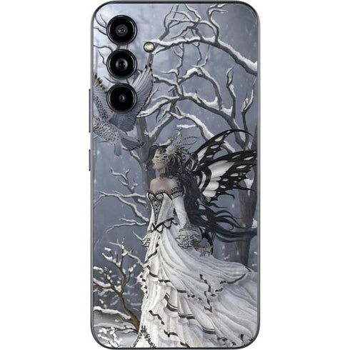 Fairy with Owl in Snow by Nene Thomas Galaxy A54 5G Skin