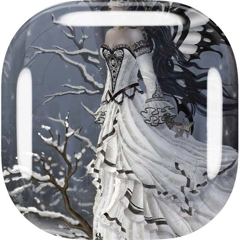 Fairy with Owl in Snow by Nene Thomas Galaxy Buds Live Skin